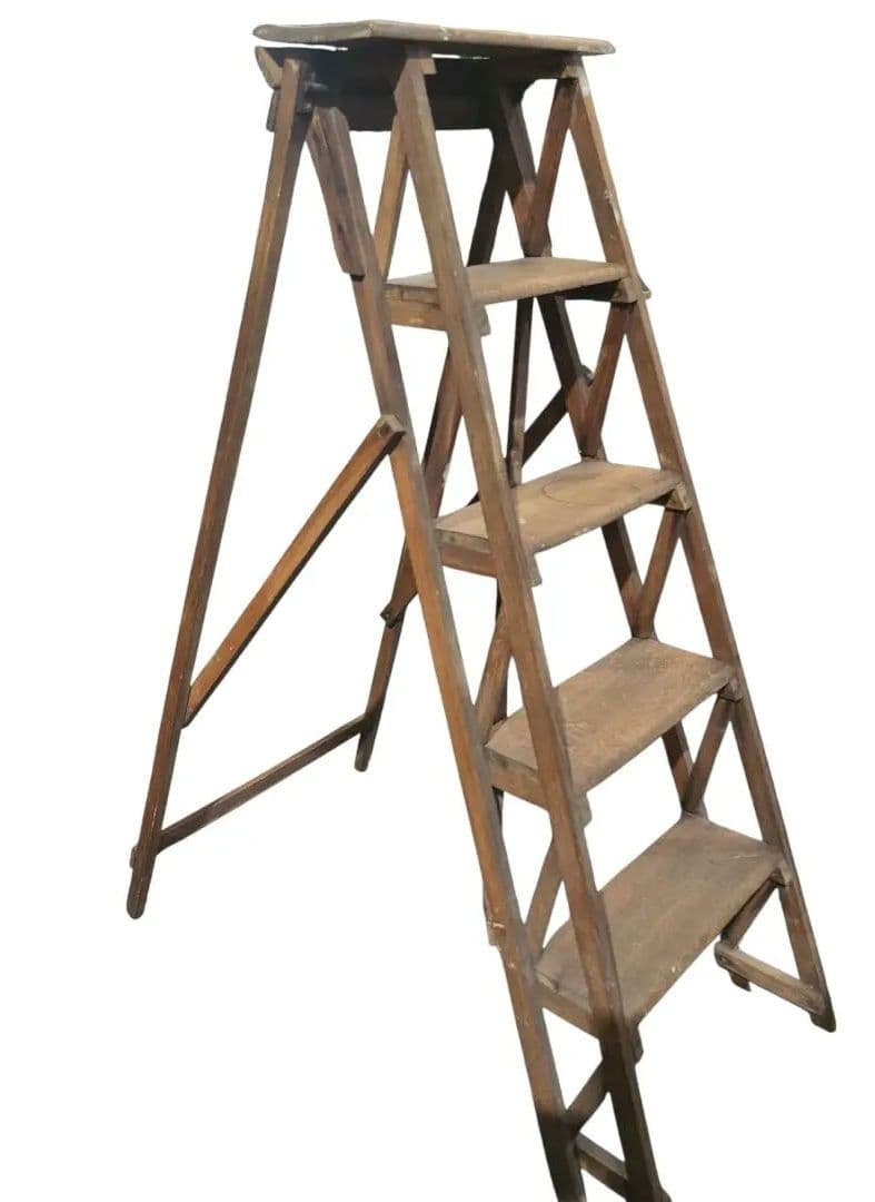 ステップラダー　アンティーク　ヴィンテージ シャビー　脚立　フランス製?