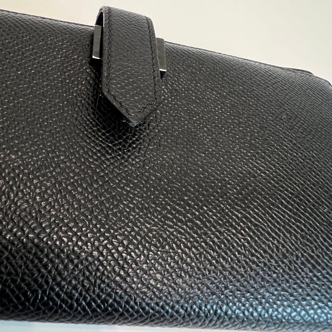 HERMES ベアンスフレ 長財布 黒