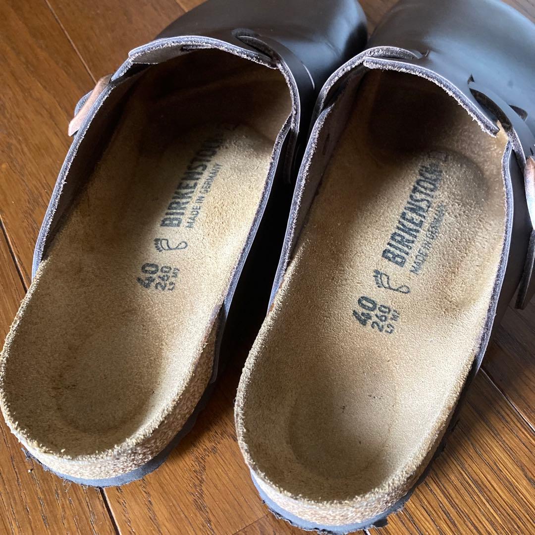 【美品】ビルケンシュトック ボストン ダークブラウン 40