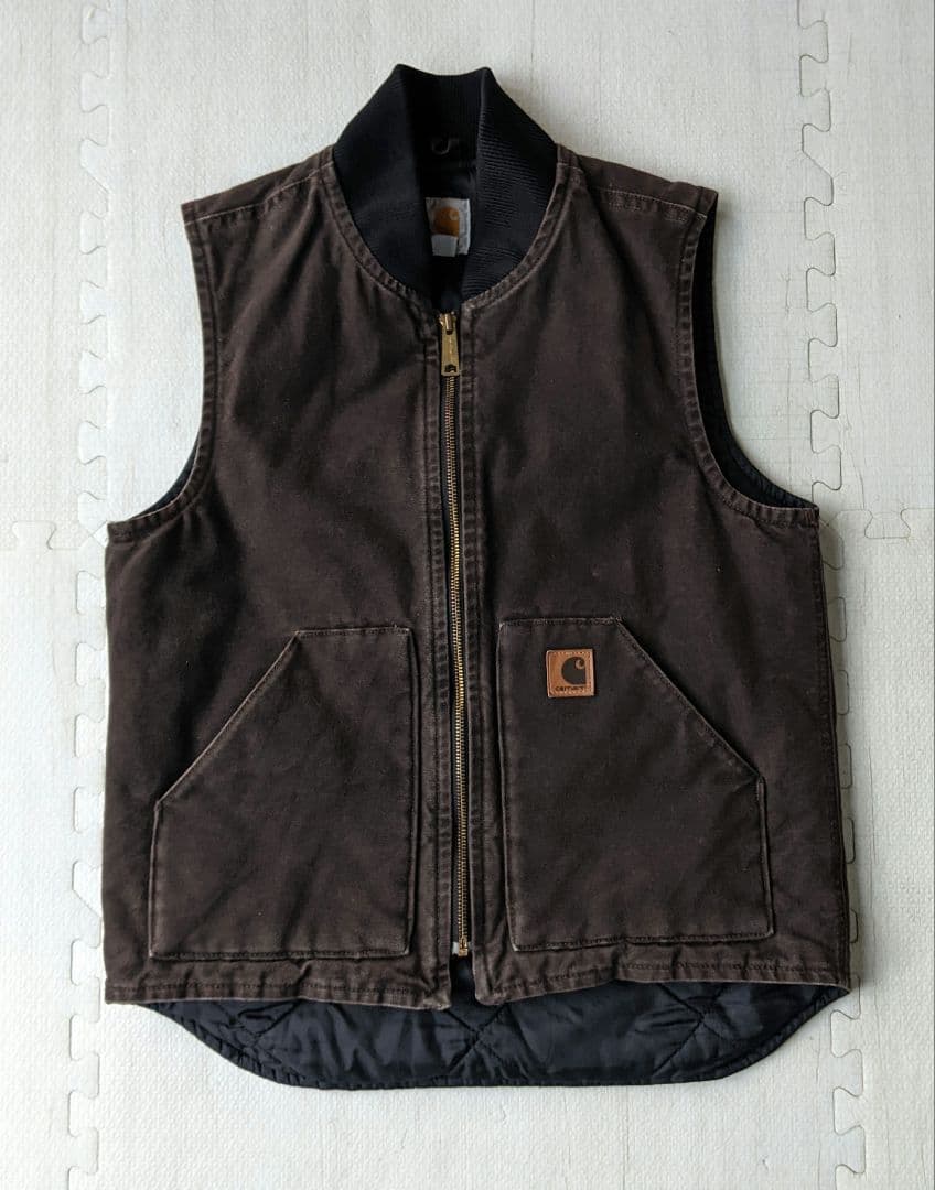 Carhartt カーハート ダック ベスト ブラウン メキシコ製