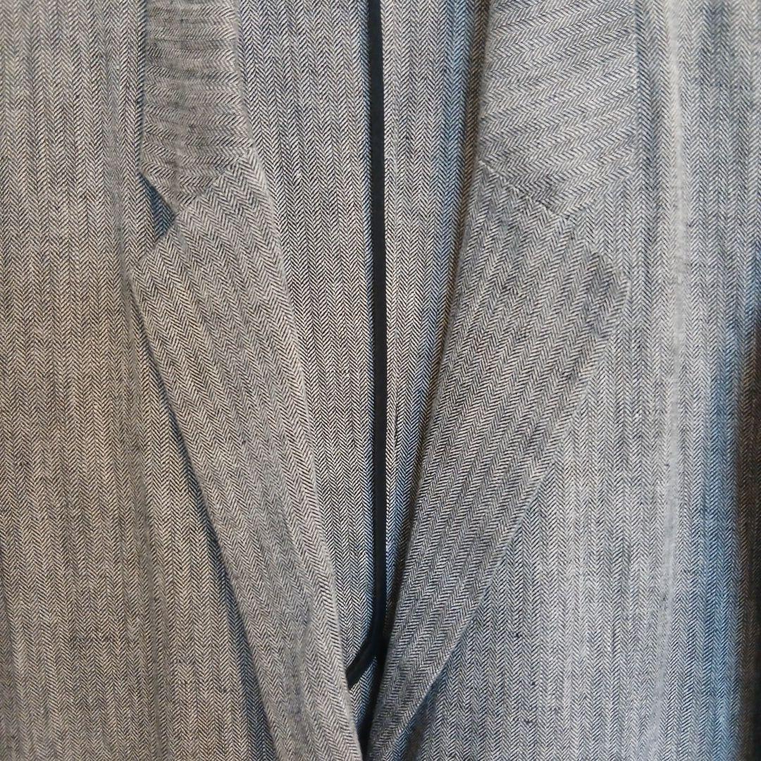 Spick&Span 2024リネンエアリージャケット 麻100% グレー 38