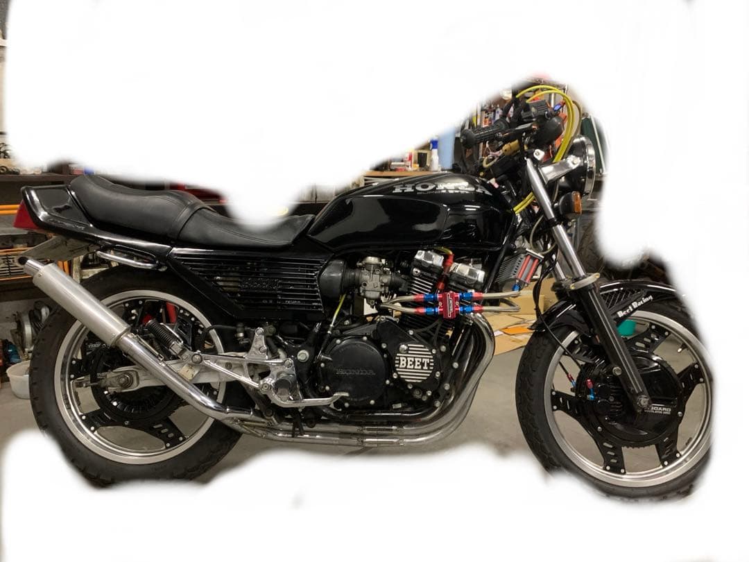 K.NAOCBX400F 500F 外装一式　ソリッド黒　ビート　BEET