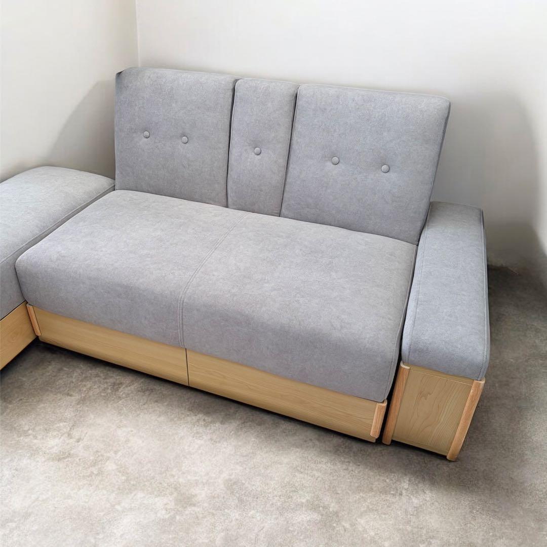 【SlimShady】モダンデコ ソファー 収納付き ソファーベッド