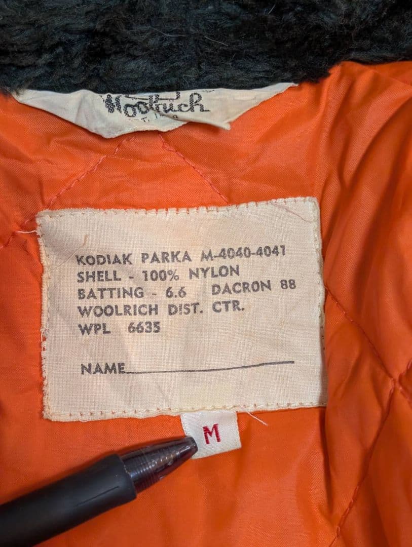珍品【70S】WOOLRICH KODIAK PARKA N-3Bタイプ