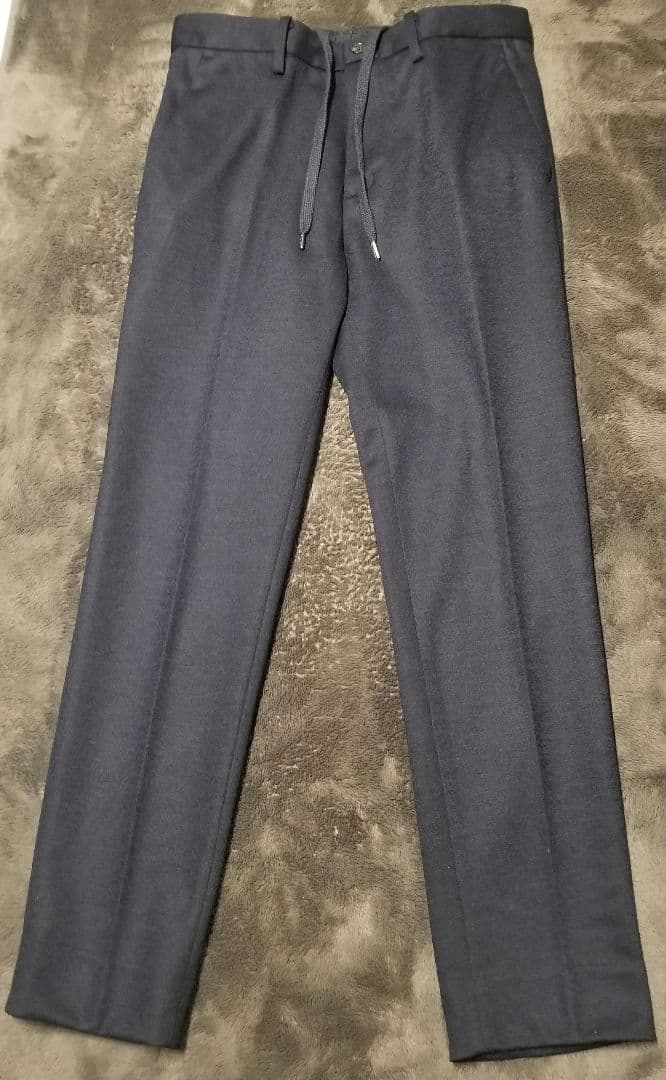 【未使用】ナノユニバース　ダメリーノ ウールミックス　セットアップ 　ネイビーM