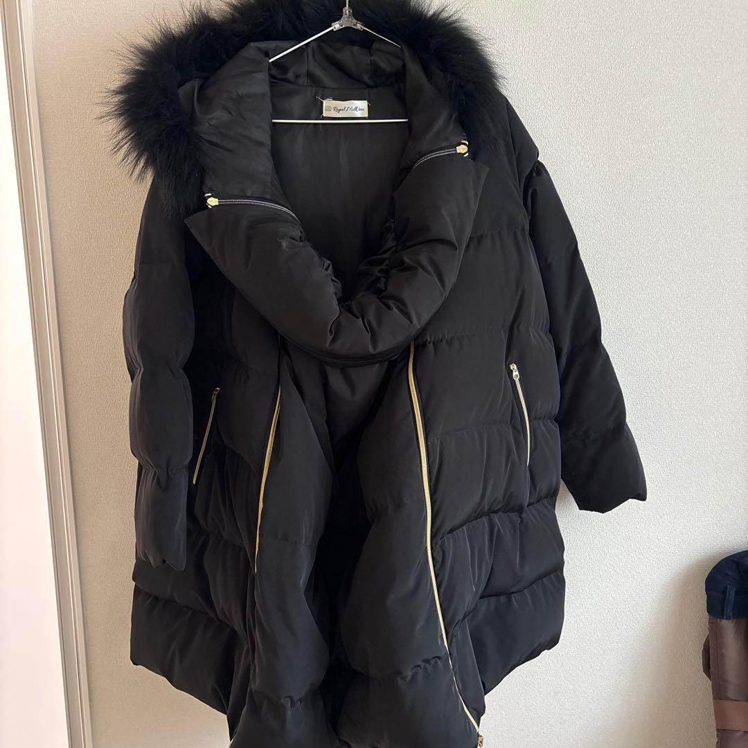 ミルクティー　マタニティ 5WAY ダウンコート　ブラック