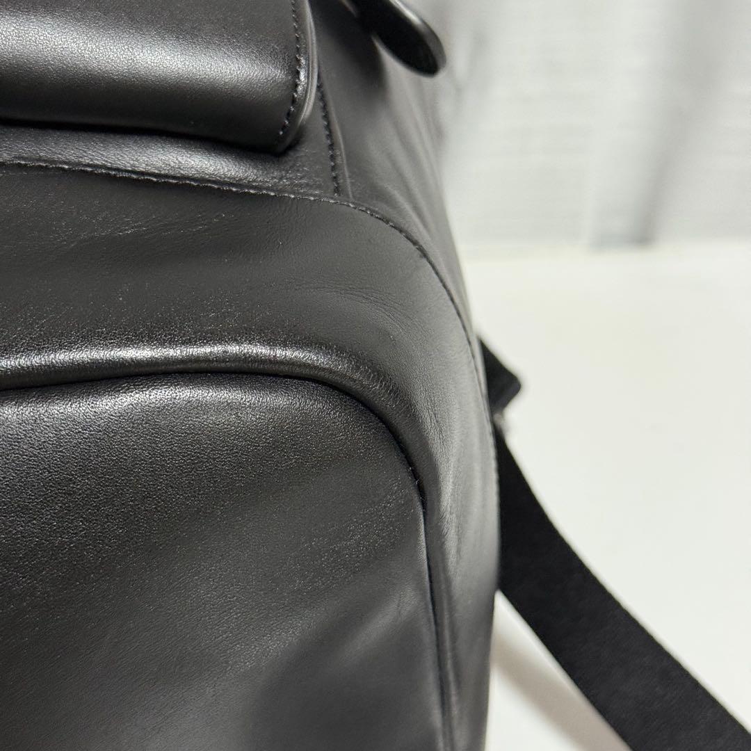 極美品⭐️ コーチ　トラック　バックパック　黒　c2710 リュック　ブラック