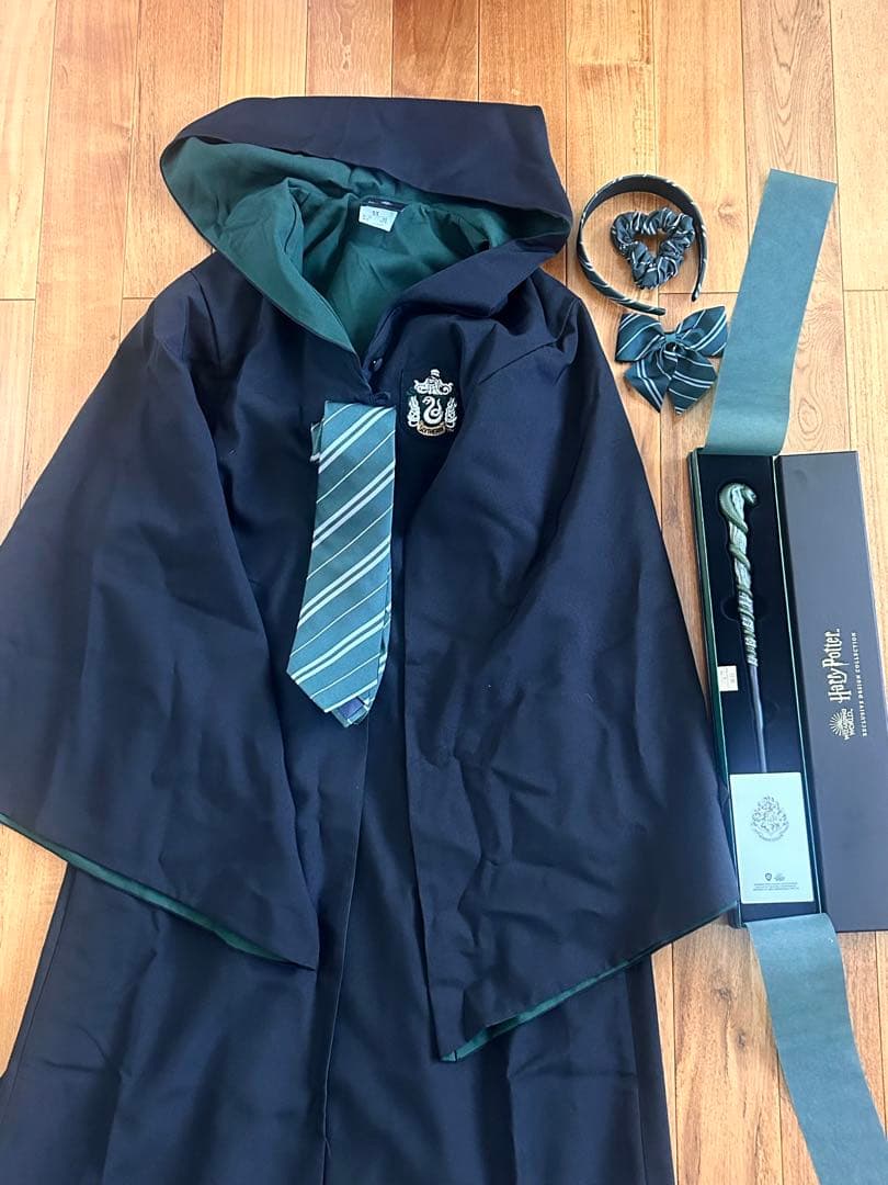 ハリー・ポッター スタジオツアー 公式 ローブ スリザリン XS セット