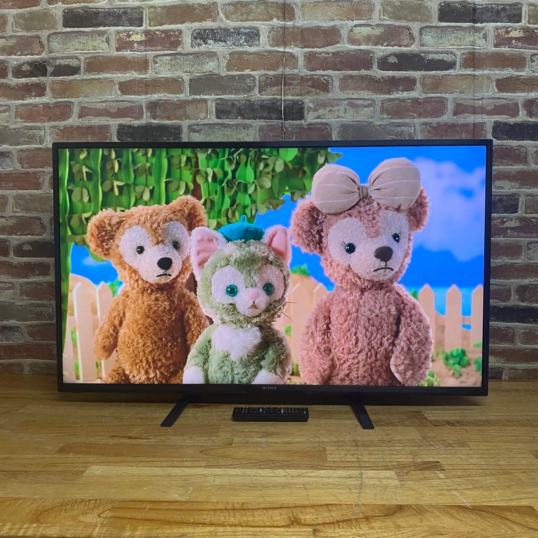 SONY 43V型 4K チューナーレス 液晶テレビ BRAVIA 動画アプリ○