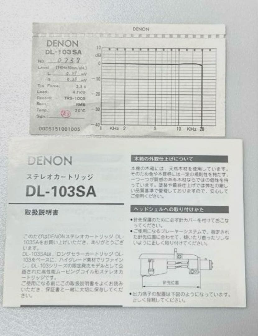 DENON限定MCカートリッジDL-103SA 価格改定