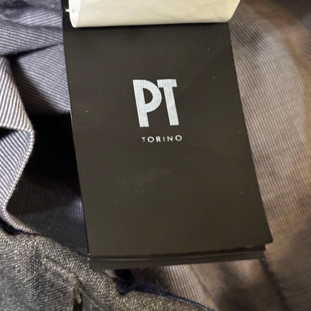 PT TORINO ワンプリーツストレッチサマーウールスラックス 44
