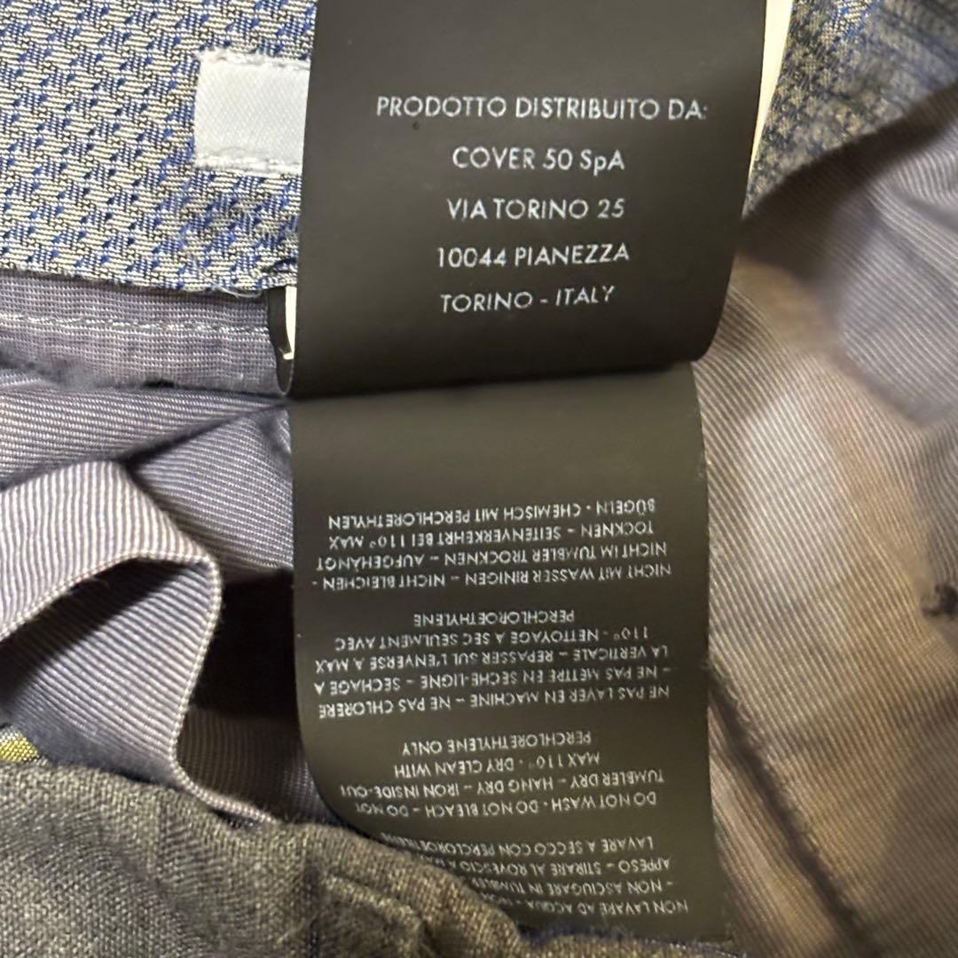 PT TORINO ワンプリーツストレッチサマーウールスラックス 44