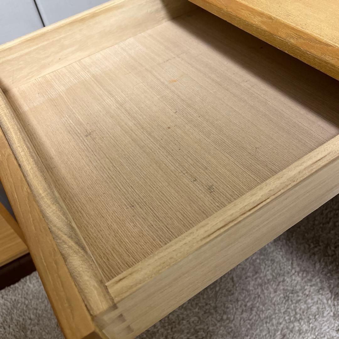 ナチュラルウッドの学習机　ヒカリサンデスク