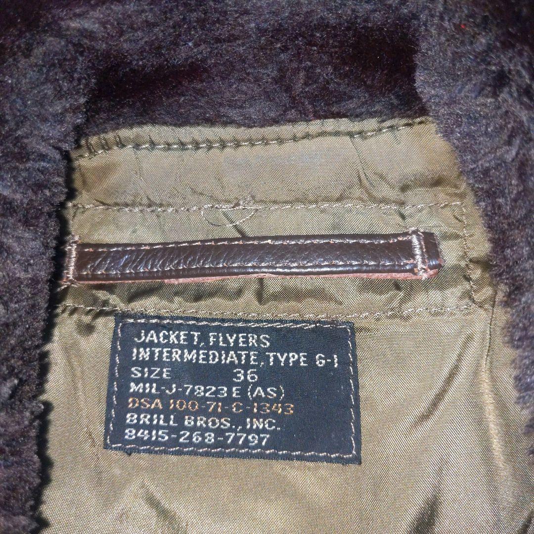 アメリカ海軍フライトジャケット G−1 ブリルブロス 36 実物放出良品