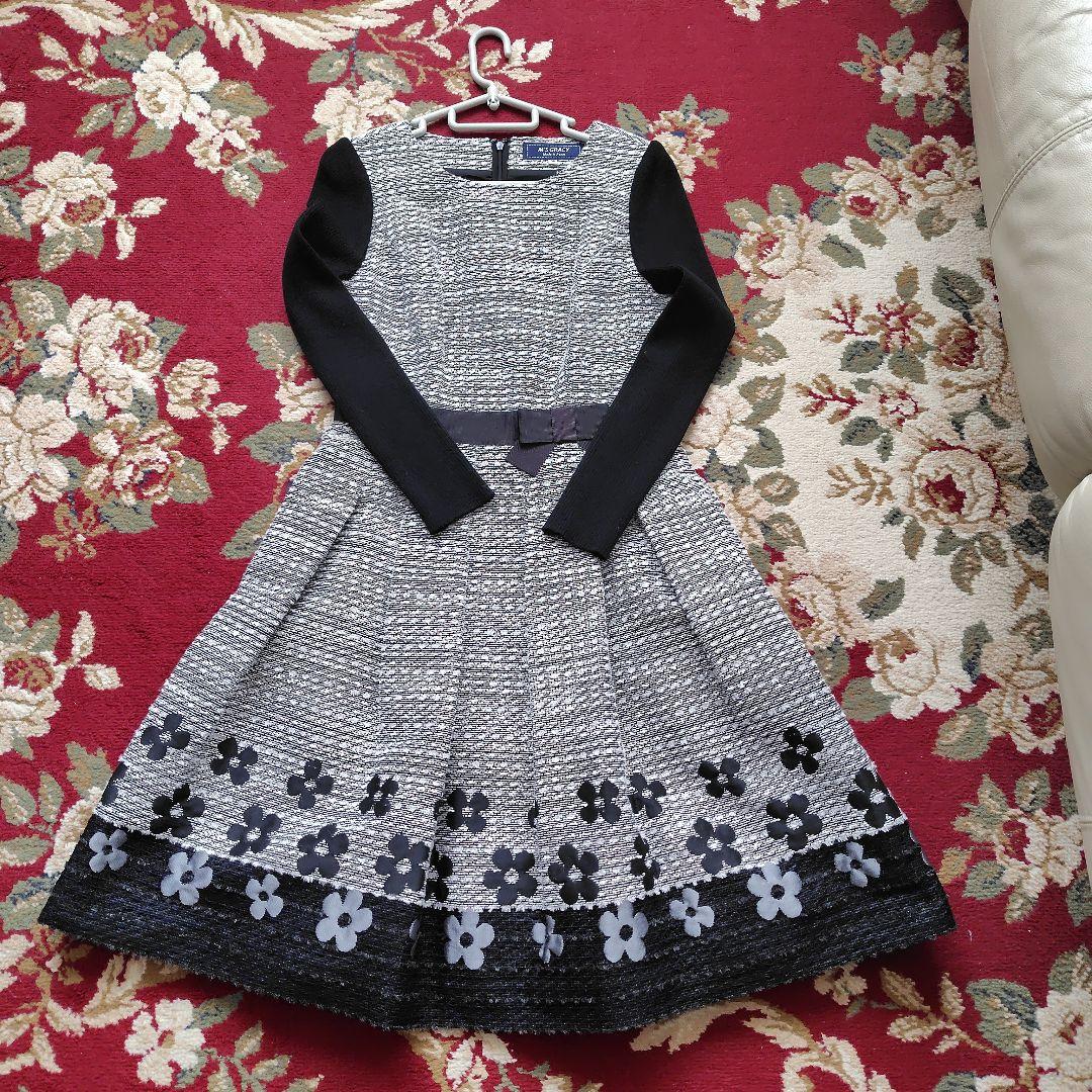 M'S GRACY 花柄レース付きワンピース 36