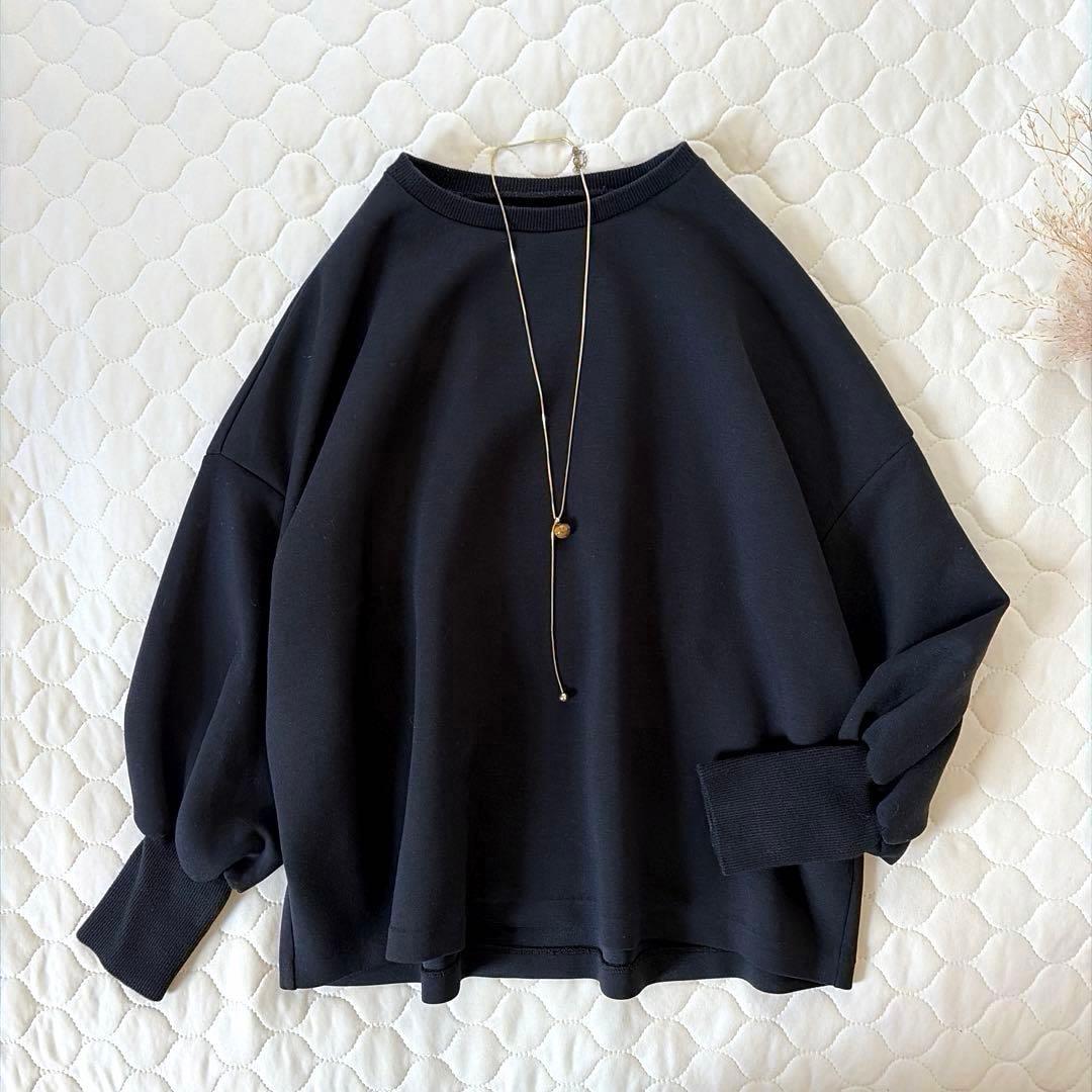 BEARDSLEY✴︎ダンボールパフトレーナー　スウェット ブラック　フリーサイズ