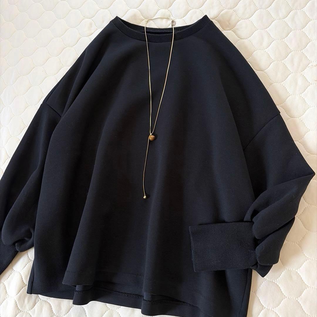 BEARDSLEY✴︎ダンボールパフトレーナー　スウェット ブラック　フリーサイズ