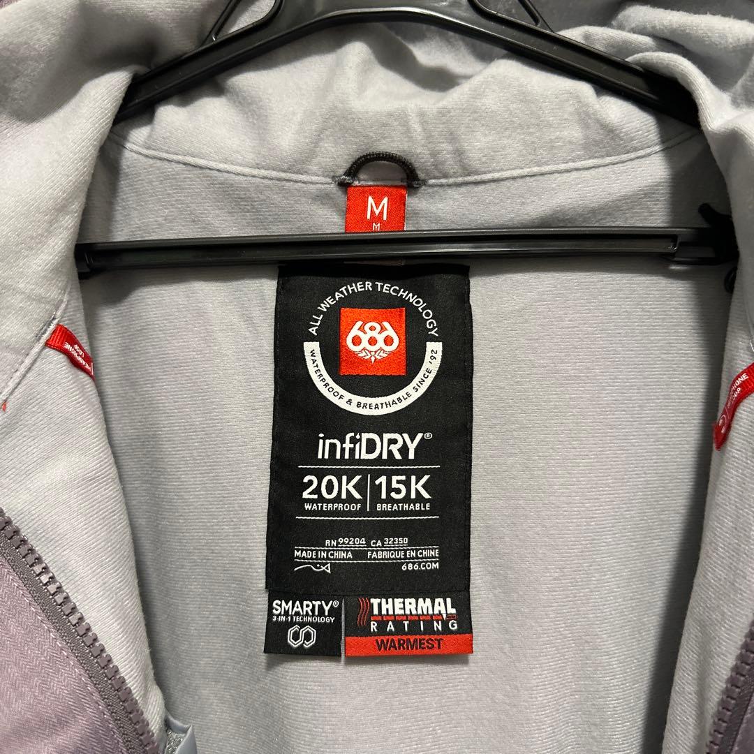 686 シックスエイトシックス　スノーボードウェア スキーウェア　多機能