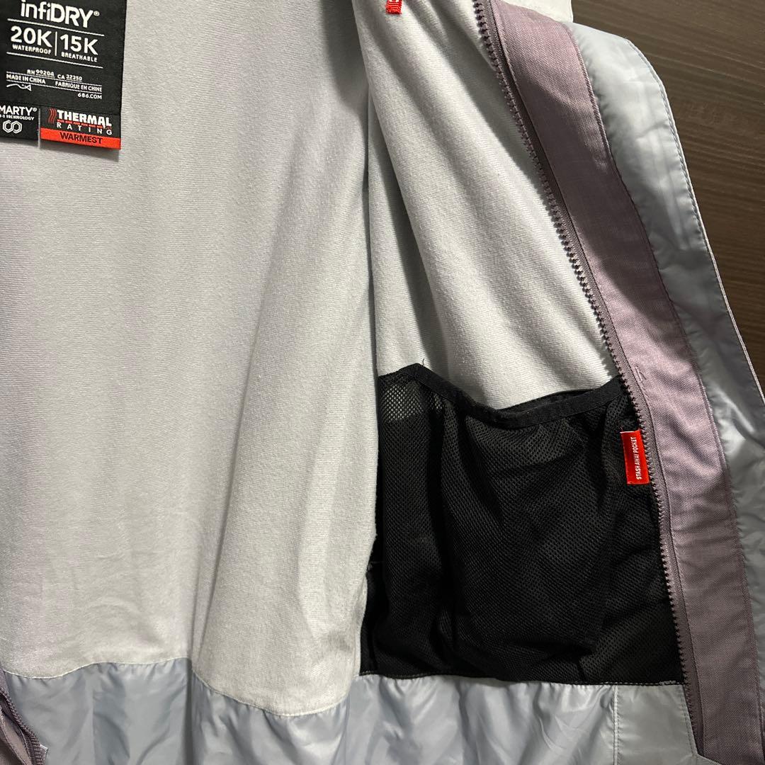 686 シックスエイトシックス　スノーボードウェア スキーウェア　多機能