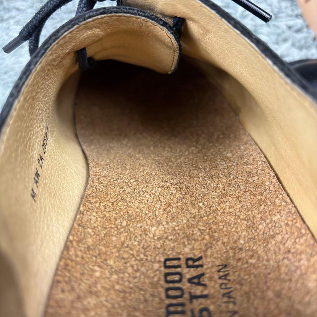 moon star アワセ レザーシューズ 26.5 ブラック