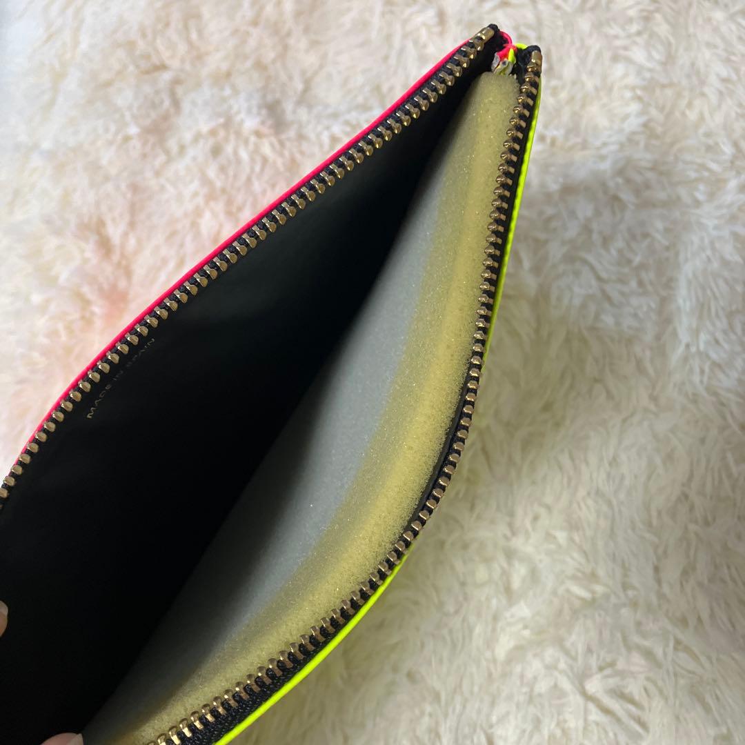 【新品未使用】コムデギャルソン　蛍光色ポーチ　クラッチ