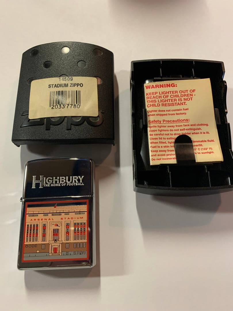 アーセナル　ハイバリー　zippo