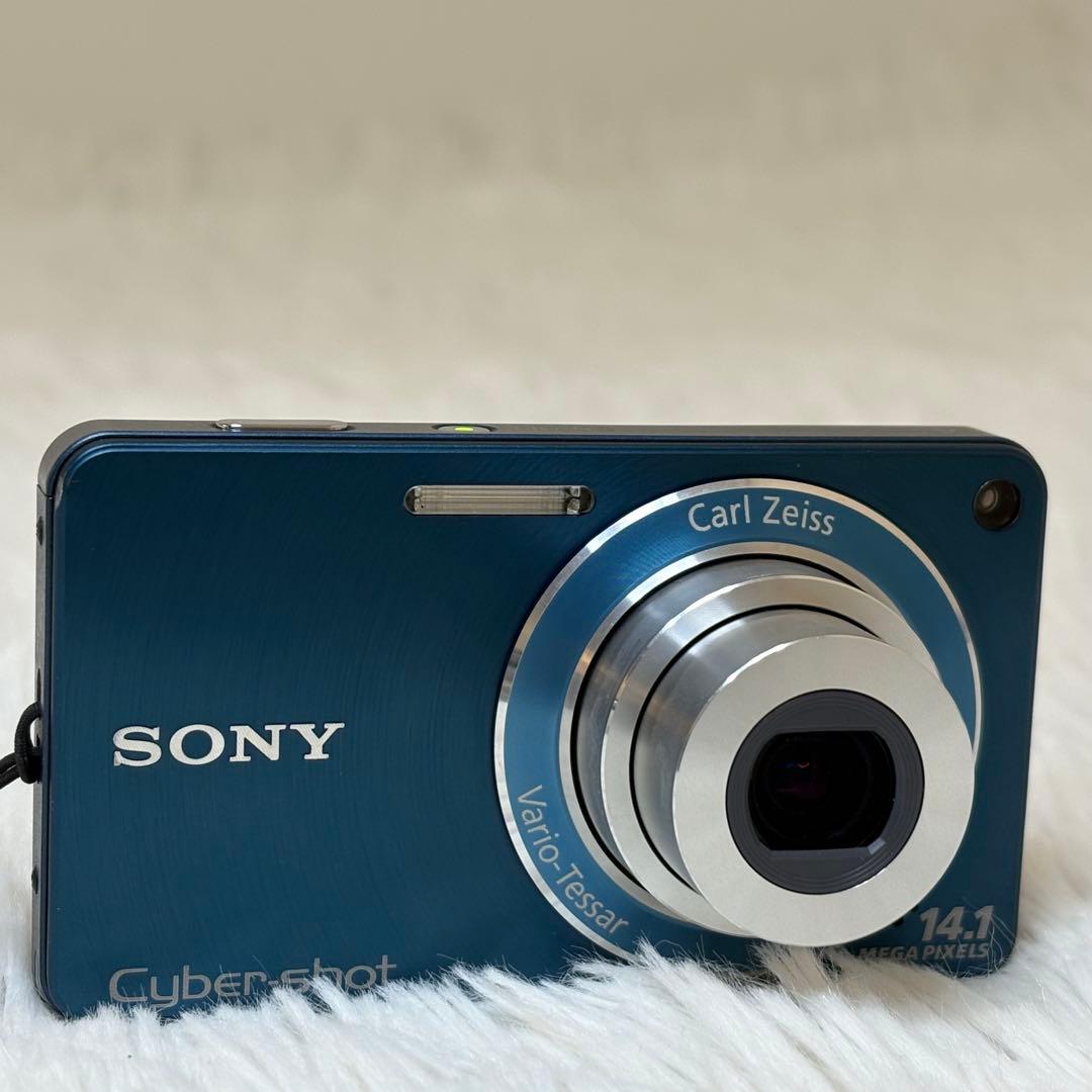 SONY カメラ　DSC-W350 充電器　ブルー　コンデジ　動作品