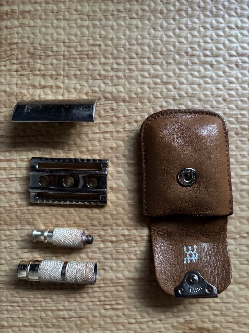 希少、ヘンケルス、双子マーク携帯用髭剃り