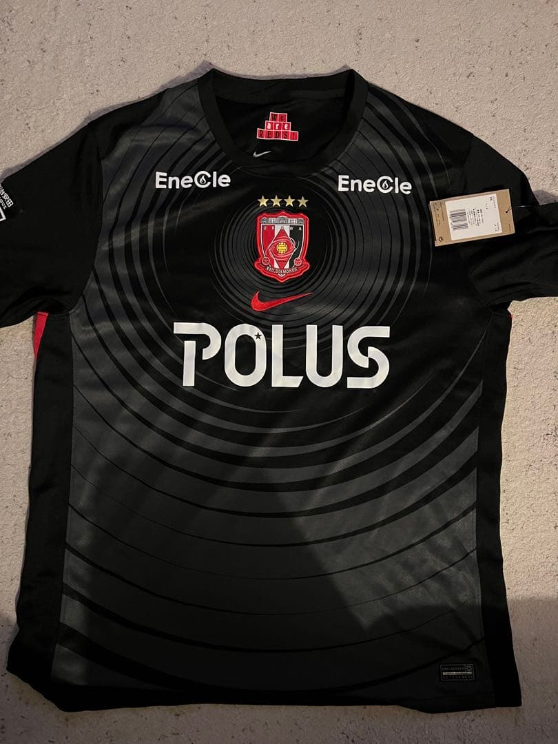 2025 新品Urawa Red Diamonds 2XL ブラックユニフォーム