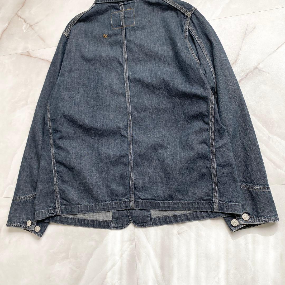 A15637 美品 45R 麦デニムの908カバーオール　影色納戸重 1