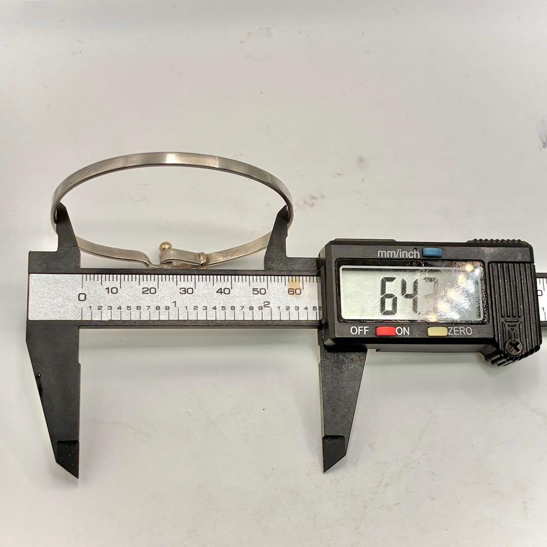 オールドティファニー フック&アイ ラブノット コンビ バングル 925×750