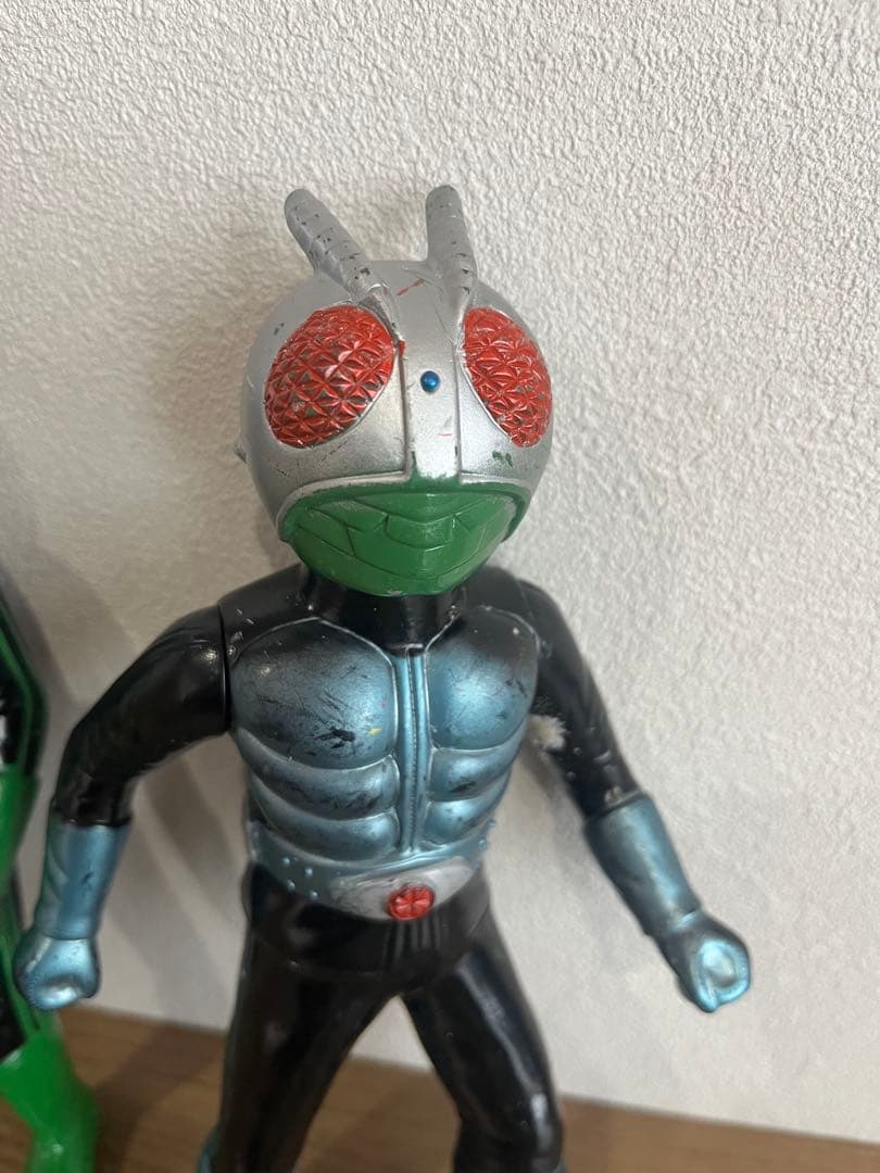 た*を様 【当時物】旧バンダイ 仮面ライダー ソフビ 2体セット 約21cm 昭