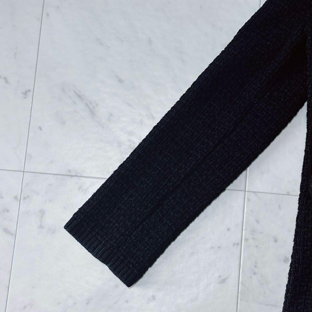 美品 23AW Theory luxe ツイード ノーカラー ニットジャケット