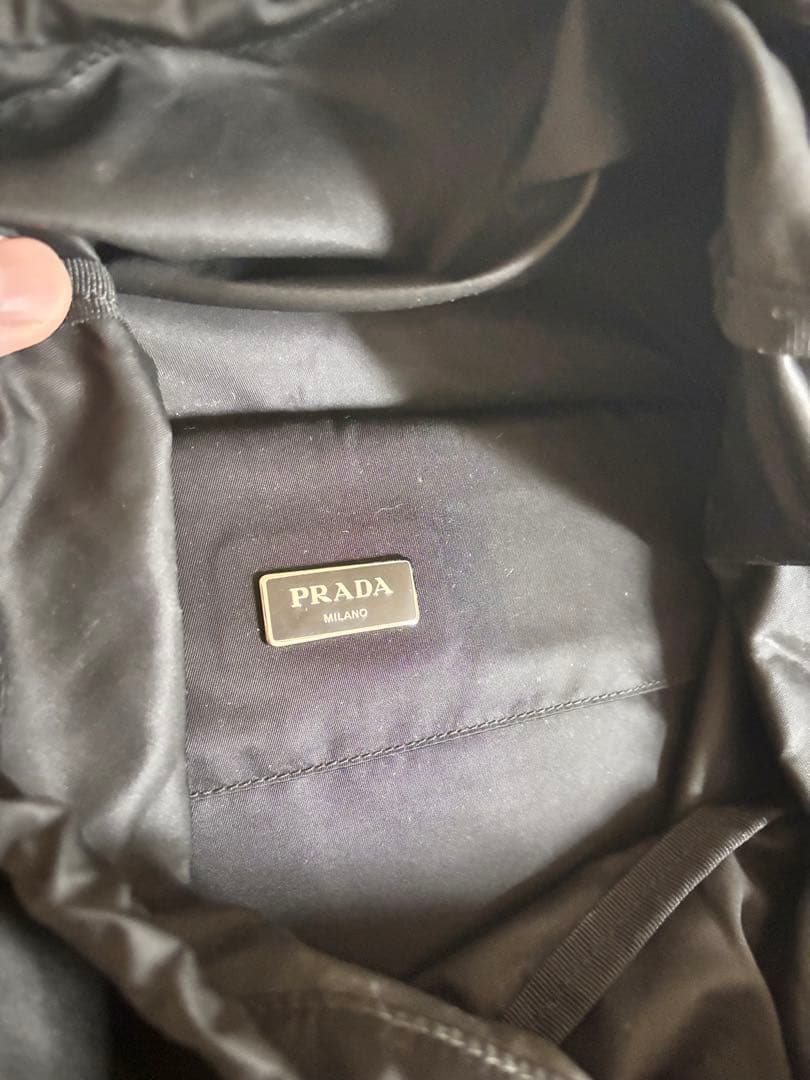 【完品】PRADA プラダ V136 リュックサック バックパック ブラック