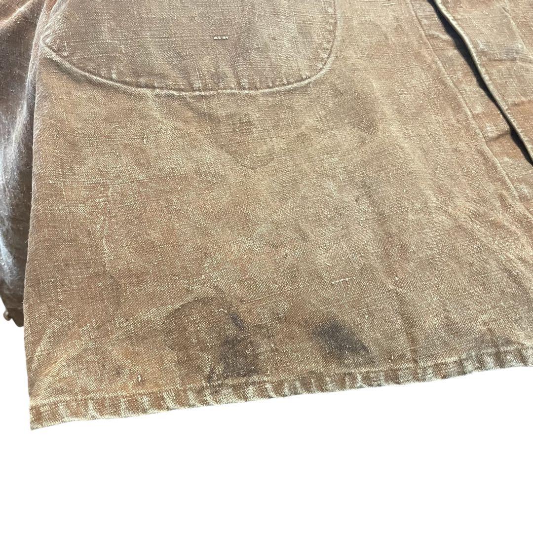 30〜40s ベルジャルディニエールリネンコートBELLEJARDINIERE