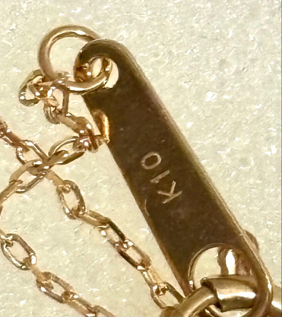 canal4℃ フラワーモチーフネックレス　誕生石　　ヨンドシー　K10