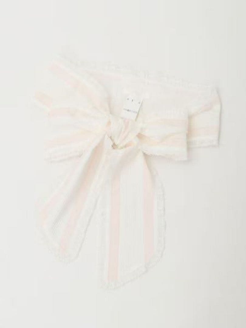 ピンクハウス　ローン配色サッシュリボン　新品