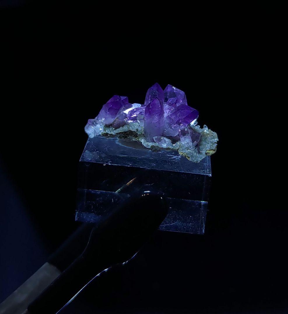 ベラクルスアメジスト 母岩付き 鉱石 鉱物 ミネラル 標本 原石 ③