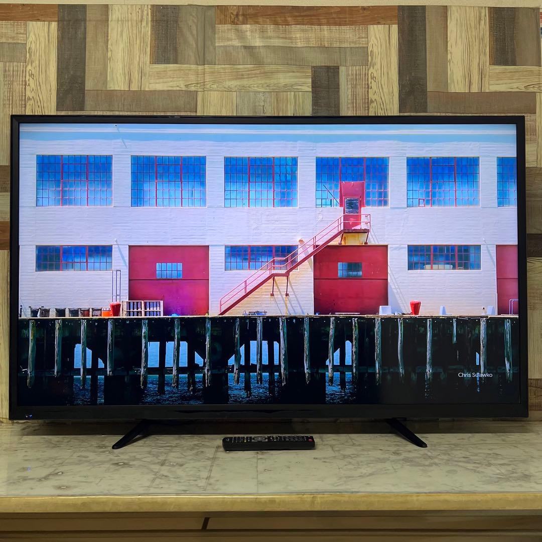 即日受渡❣️全国送料込ユニテク55型4K液晶テレビ外付けHDD録画可