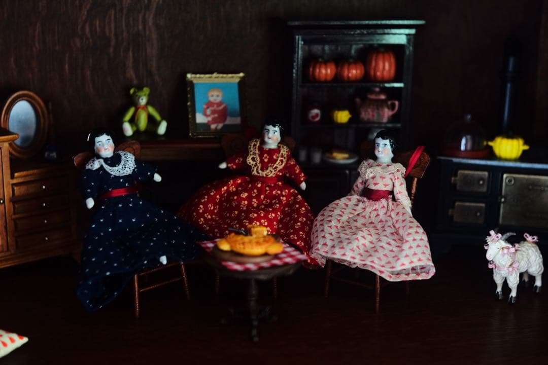 チャイナヘッドドール ビスクドール ミニチュア ドールハウス ブライス