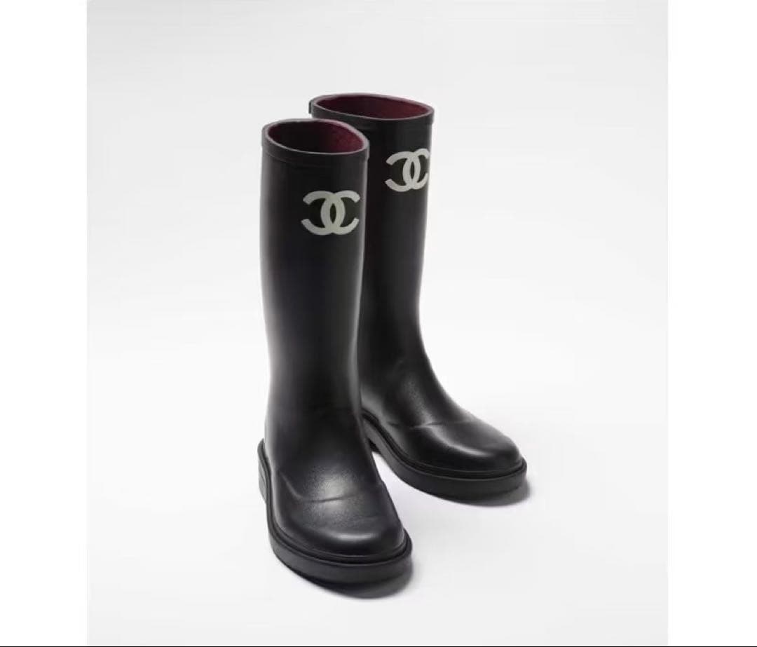 新品未使用　シャネル　レインブーツ39 ジェニー着用　超希少