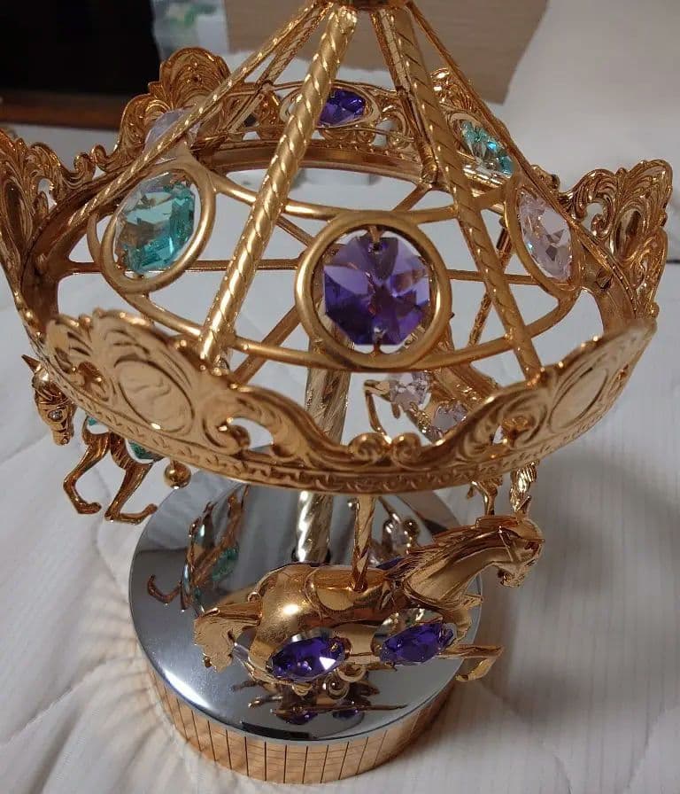 SWAROVSKI メリーゴーランド オルゴール