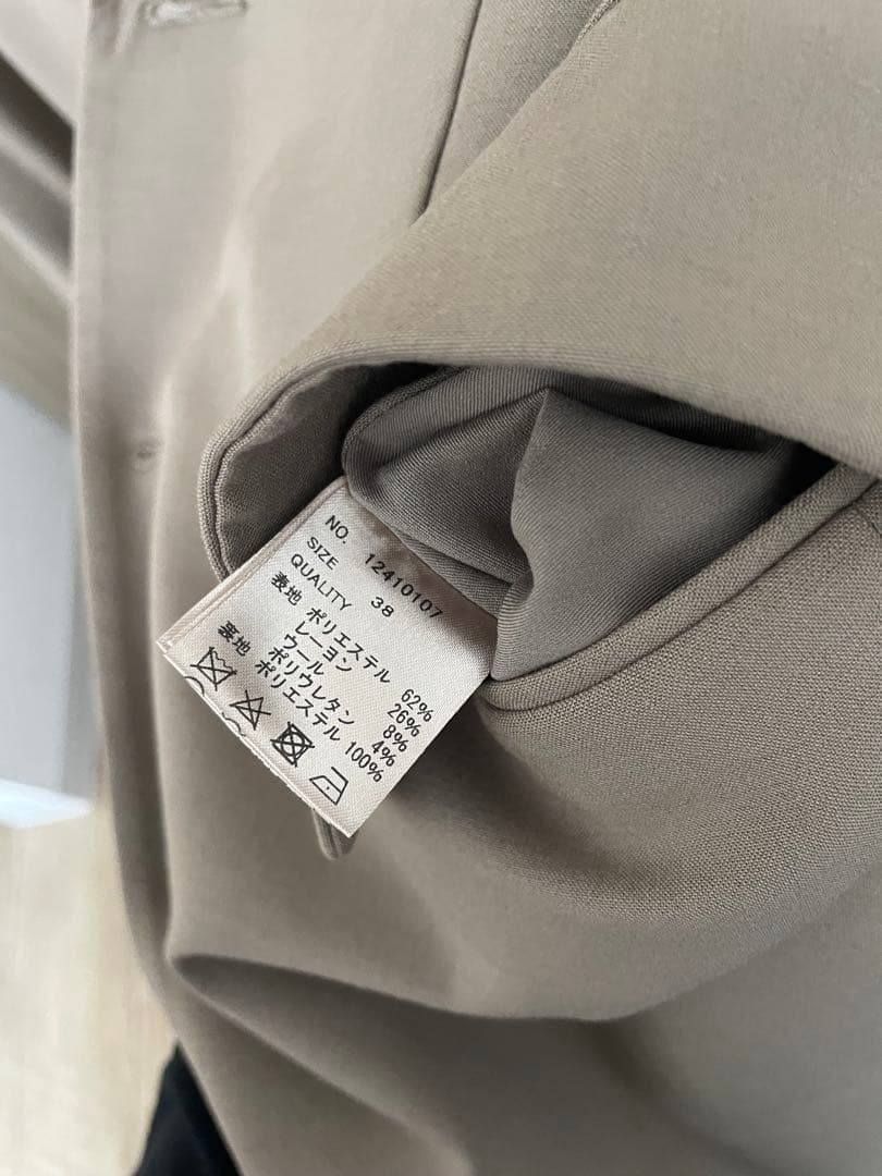 美品 Todayful Heather Over Jacket グレージュ38