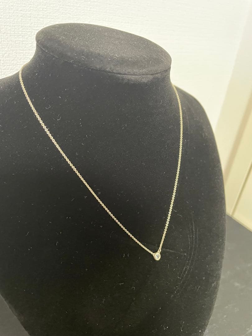 TIFFANY ティファニー アクアマリン 0.06ct ネックレス