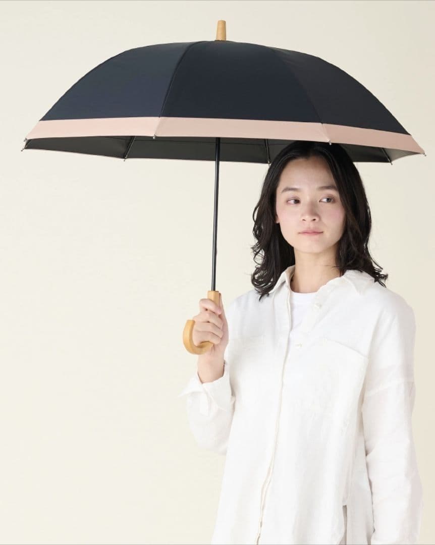 サンバリア100 長傘 Sサイズ コンビ　ブラック