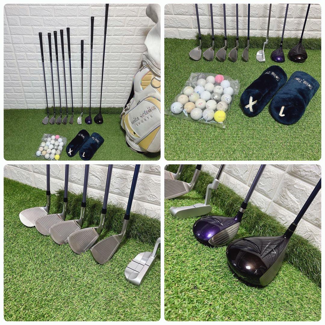 美品 おまけ多数 ツアーステージViQ CL他 レディースゴルフクラブ8本セット