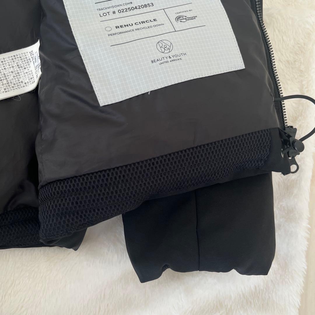 新品タグ付き【BEAUTY&YOUTH】小松マテーレダウンジャケット ブラックL