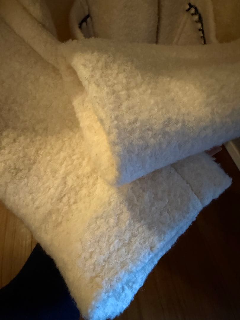 HIAND コート　セーラー襟コート　ホワイト