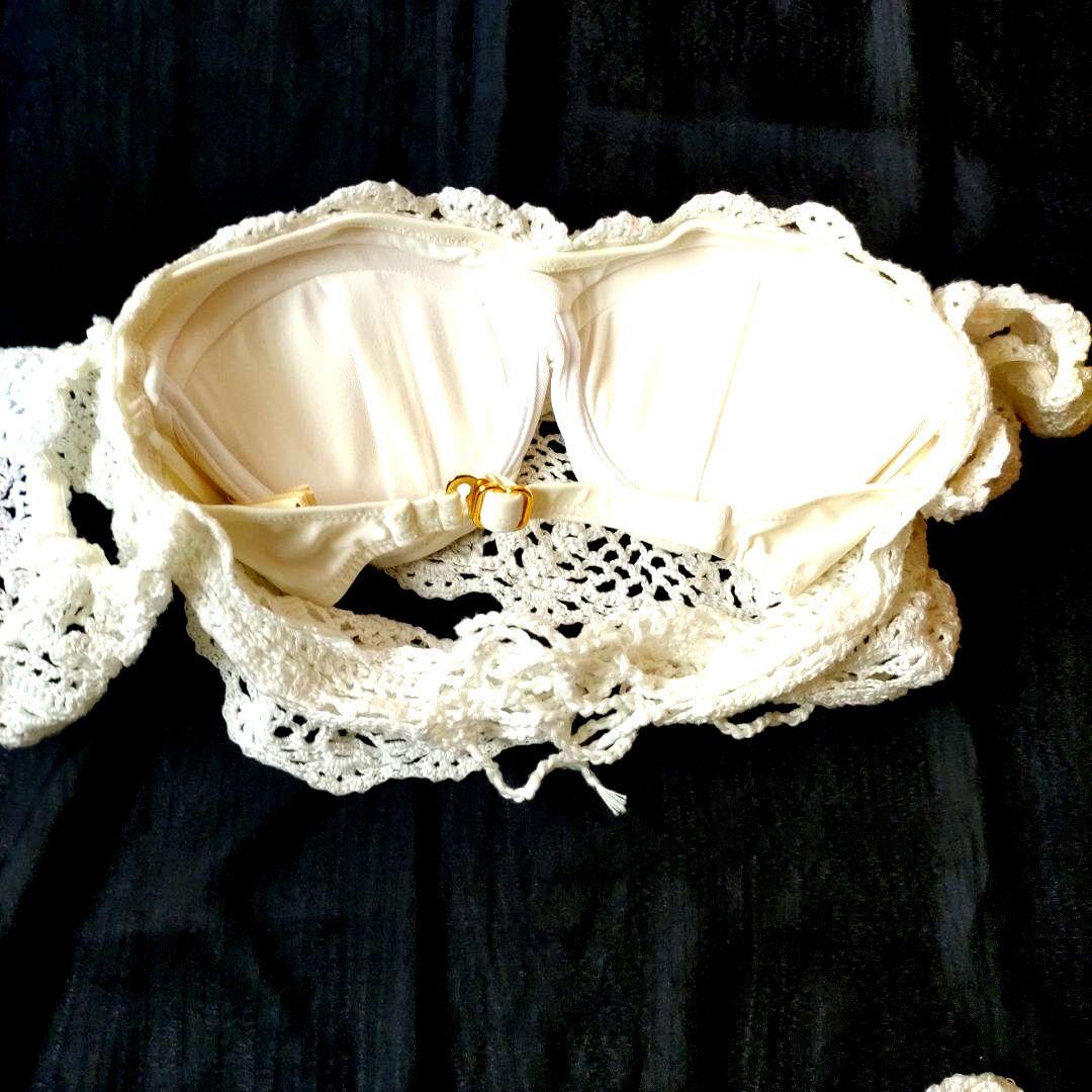 rendaホワイト オフショル クロシエ水着