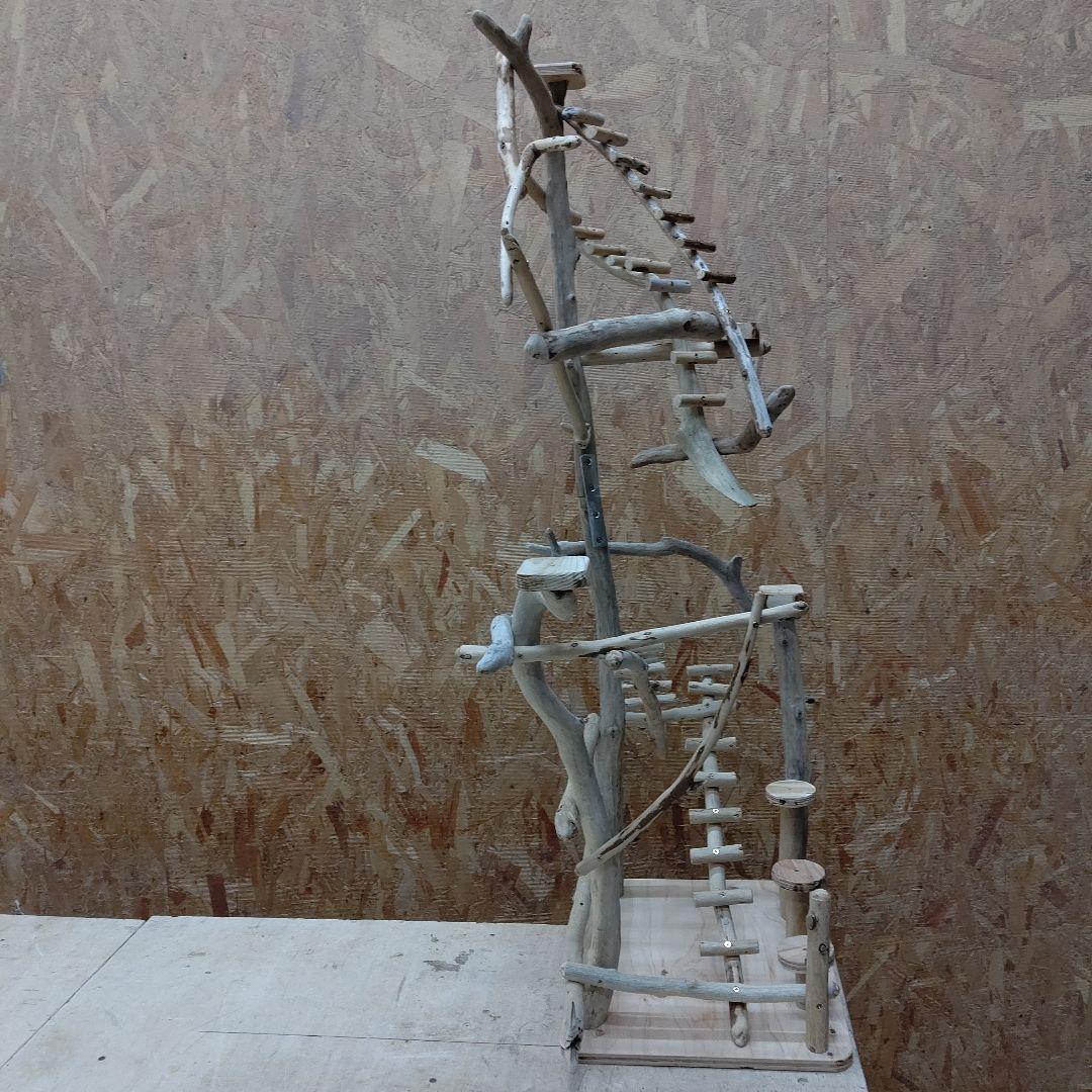 バードアスレチックジム大型(61) 鳥インコ止まり木、流木、鳥の遊び場